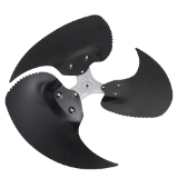 ALLIED™ 85M50 Swept Wing Motor Fan Assembly, 26 in Dia Propeller, 1/2 in Bore, 28 deg Pitch, 3 Blades, CCW Rotation