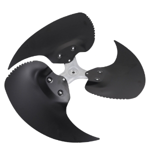 ALLIED™ 32W31 Swept Wing Fan Blade Assembly, 26 in Dia Propeller, 1/2 in Bore, 26 deg Pitch, 3 Blades, CCW Rotation