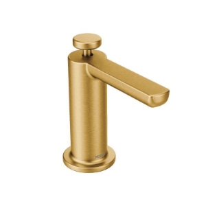 Moen® S3947BG Modern Soap Dispenser, 18 oz Capacity, Deck Mount, Brushed Gold