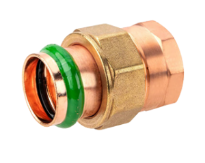Merit Brass MB35020N 1" CopperPress® X FIP Union with VIPR® Press Ring