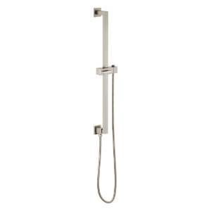 Brizo® 74799-NK Essential™ Shower Series Linear Square Universal Wall Slide Bar With Adjustable Slide, 28-7/8 in L Bar, 3-11/16 in OAD, Luxe Nickel