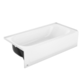 BOOTZ® 011-3364-00 Aloha Bathtub, Rectangle Shape, 60 in L x 30 in W, Right Drain, White