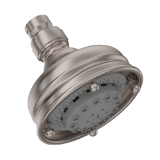 Perrin & Rowe 1085/8STN Cross Collection Showerhead Shower Calliano Adjustable, 1.8 gpm Min, Wall Mounting, Satin Nickel