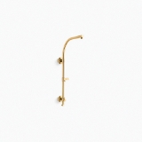 Kohler® 45211-2MB HydroRail®-R Arch Retrofit Shower Column, 17-15/16 in L Shower Arm, Wall Mount Installation, Vibrant® Brushed Moderne Brass