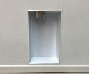 Construction Solutions DBX1017FR6 Metal Recessed Fired Rated Dryer Box for 2 x 6 Wall