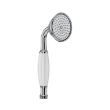 Perrin & Rowe 1100/8EAPC Cross Collection Handshower Hand Set, 3 in Dia Shower Head 1-Function Shower Head, 1.8 gpm Flow Rate, 1/2 in Male Connection