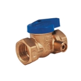 Legend Blue Top™ 102-513 T-3100 1-Piece Ball Valve With Handle, 1/2 in Nominal, FNPT End Style, Forged Brass Body, NBR Softgoods