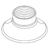 Kohler® 1060086-CP Diverter Button Escutcheon, Polished Chrome