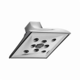 Brizo® 87330-PC Raincan Shower Head, Virage®, 2 gpm Flow Rate, 1 Spray, Wall Mount, 6 x 3-3/4 in Head, Polished Chrome