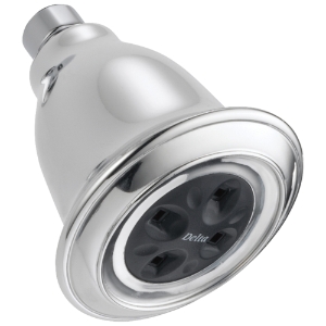 DELTA® RP54752 Universal Low Flow Shower Head, 1.5 gpm Minimum, 1 Spray, Wall Mount, 4-1/2 x 3-7/8 in Head, Chrome