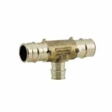 Uponor LF4707550 Reducing Tee, 3/4 x 3/4 x 1 in Nominal, ProPEX® End Style, Brass