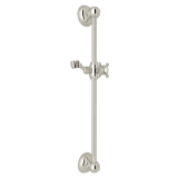 Perrin & Rowe® 1200PN Arcana Slide San Giovanni Holborn Shower, 24 in OAL, Brass, Polished Nickel