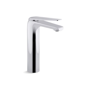 Kohler® 97347-4-CP Avid™ Bathroom Sink Faucet, 1.2 gpm Flow Rate, 8 in H Spout, 1 Handle, Touch-Activated Drain, 1 Faucet Hole, Polished Chrome