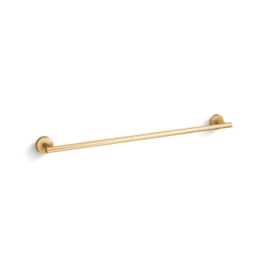 Kohler® 27287-2MB Elate® Towel Bar, 24 in L Bar, 2 in OAH x 2-3/4 in OAD, Zinc, Vibrant® Brushed Moderne Brass