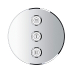 GROHE 29122000 Triple Volume Control Trim, 17.2 gpm Shower, StarLight® Polished Chrome