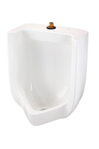 Gerber® GHE27780 Washout Top Spud Urinal, Monitor™, 0.125/0.5/1 gpf Flush Rate, Top Spud, Wall Mounting, White