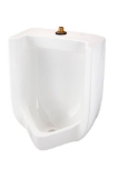 Gerber® GHE27780 Washout Top Spud Urinal, Monitor™, 0.125/0.5/1 gpf Flush Rate, Top Spud, Wall Mounting, White