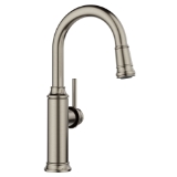 Blanco 443247 Bar Faucet, Empressa, Satin Platinum, 1 Handle, 1.5 gpm