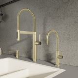 Blanco 527493 Culina II Beverage Faucet, 1.5 gpm Flow Rate, Satin Gold, 1 Handle, Commercial