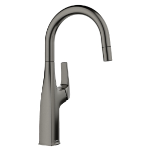 Blanco 443268 Bar Faucet, Rivana™, Satin Dark Steel, 1 Handle, 1.5 gpm