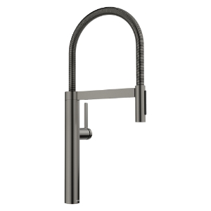 Blanco 527475 Culina II Semi-Pro Kitchen Faucet, 1.5 gpm, Satin Dark Steel, 1 Handle, 1 Faucet Hole, Commercial