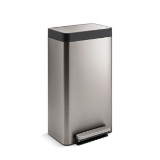 Kohler® 20941-ST Loft Compact Step Can, 8 gal Capacity, 14-5/8 in L, Stainless Steel