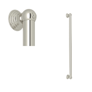 Perrin & Rowe 1261PN Rohl Cross Collection Decorative Grab Palladian, 24 in L, Polished Nickel, Solid Brass