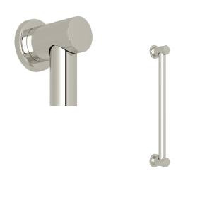 Perrin & Rowe 1265PN Lombardia Decorative Grab Palladian, 18 in L, Polished Nickel, Solid Brass