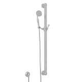 Perrin & Rowe 1272EAPC Cross Collection Handshower Hand Set Single-Function, 1-Function Shower Head, 1.8 gpm Flow Rate, 59 in L Hose, Polished Chrome