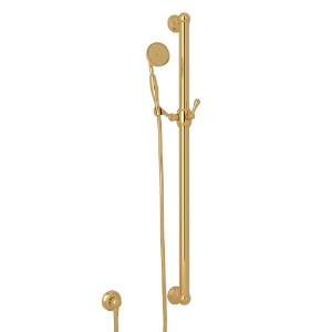 Rohl® 1272EIB Rohl Multiple Collections Traditional Round Grab Bar, 1-Function Shower Head, 1.8 gpm Flow Rate, Italian Brass
