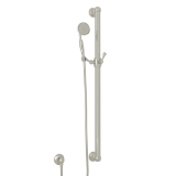 Perrin & Rowe 1272EPN Cross Collection Handshower Hand Set, 1-Function Shower Head, 1.8 gpm Flow Rate, 59 in L Hose, Satin Nickel