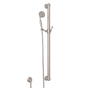 Perrin & Rowe 1272ESTN Cross Collection Handshower Hand Set, 1-Function Shower Head, 1.8 gpm Flow Rate, Satin Nickel