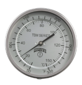 WINTERS 3IN TBM Bi-Metal Thermometer 150/750