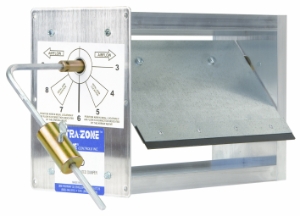 EWC® Ultra-Zone™ Manual Barometric Pressure Regulating By-Pass Damper, 12 X 10 In Damper, Steel, Galvanized
