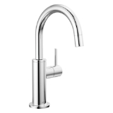 DELTA® 1930-DST Contemporary Round Beverage Faucet, 1.5 gpm Flow Rate, Chrome, 1 Handle, Commercial/Residential