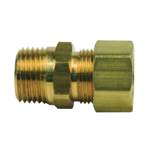 BrassCraft® 68-10-8X Male Reducing Adapter, 5/8 x 1/2 in, Compression x MNPT, Brass