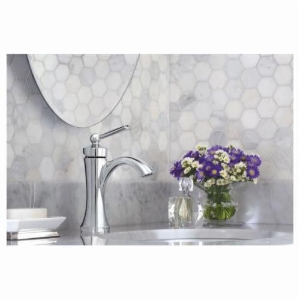 Moen® 4500NL Bathroom Faucet, Wynford™, 1.5 gpm Flow Rate, 5 in H Spout, 1 Handle, Pop-Up Drain, 1 Faucet Hole, Polished Nickel, Function: Traditional