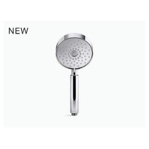 Kohler® 22166-CP Purist® Multi-Function Hand Shower with Katalyst® Air-Induction Technology, 2.5 gpm Max Flow, 3 Sprays, 5 in Dia x 11-3/16 in H Head, G 1/2 Connection, Polished Chrome