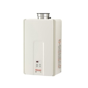 Rinnai® V65iN HE Series Tankless Water Heater, Natural Gas, 150000 Btu/hr, Indoor, Non-Condensing, 6.6 gpm, Direct Vent, 0.82, Residential