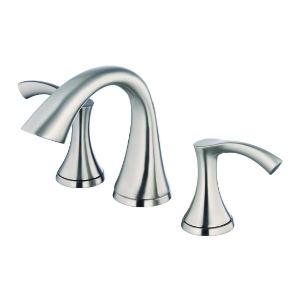 Gerber® D304222BN Antioch® Widespread Lavatory Faucet, 1.2 gpm Flow Rate, 5-1/16 in H Spout, 4 to 8 in Center, 2 Handles