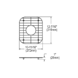 Elkay® GBG1415SS Dayton® Bottom Grid, 12-7/16 in L x 10-11/16 in W x 1 in H