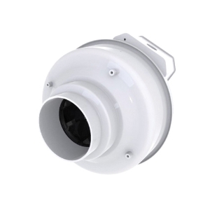 Fantech® FR 100 FR Series Centrifugal Inline Duct Fan, 115 VAC, 0.17 A, 4 in Duct, 151 cfm Flow Rate, ABS Housing
