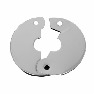 PASCO Sure Grip 2810 Economy Floor and Ceiling Plate without Springs, 3/8 in IPS Thread, Steel, Polished Chrome