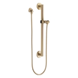 DELTA® 51600-CZ Universal Showering Adjustable Straight Slide Bar/Grab Bar Assembly, 24 in L Bar, Champagne Bronze