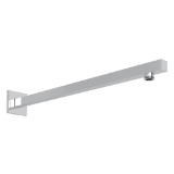 Perrin & Rowe 1410/16APC Cross Collection Wall Mount Shower Arm Ceiling, Polished Chrome