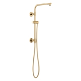 Brizo® 80092-PG Euro Round Shower Column, 15 in L Shower Arm, Polished Gold