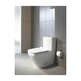 DURAVIT 2157010005 1-Piece Toilet, DuraStyle, 15.74 in H Rim, 12 in Rough-In, 1.32/0.92 gpf, White