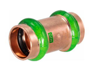 Merit Brass MB12240N 3/4 in CopperPress® Coupling with Stop with VIPR® Press Ring
