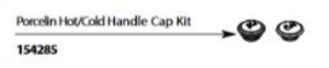 Moen® 154285 Hot/Cold Handle Cap Kit, Weymouth™, Chrome