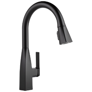 Peerless® P7919LF-BL Xander™ Pull-Down Kitchen Faucet, 1.5 gpm Flow Rate, Matte Black, 1 Handle, 1 Faucet Hole, Function: Traditional, Commercial/Residential